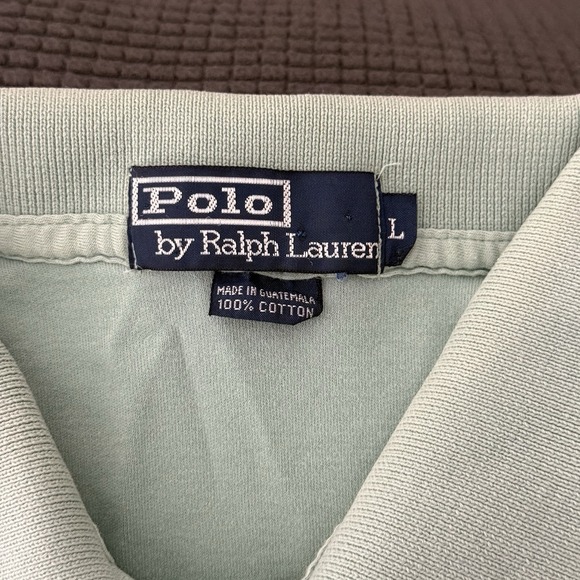 Polo‎ Ralph Lauren Men's Polo Shirt L Seafoam Green Classic Fit Cotton Pony Logo - Picture 4 of 6